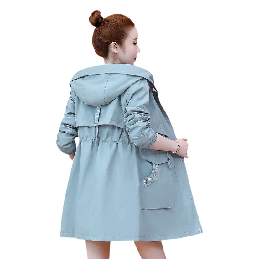 Picture of in stock Real-shot Trenchcoat Women's Mid-length 2025 Spring and Autumn New Design Sense Coat Trendy Coat for Petite