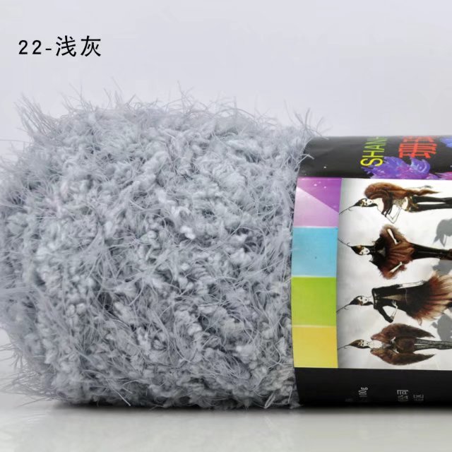 Picture of Coral Mink Velvet Wool Phoenix down Long Hair Imitation Fur Wool Thread Hand Knitted Stick Needle Baby Kidsren Outwear Thread Cross-Border