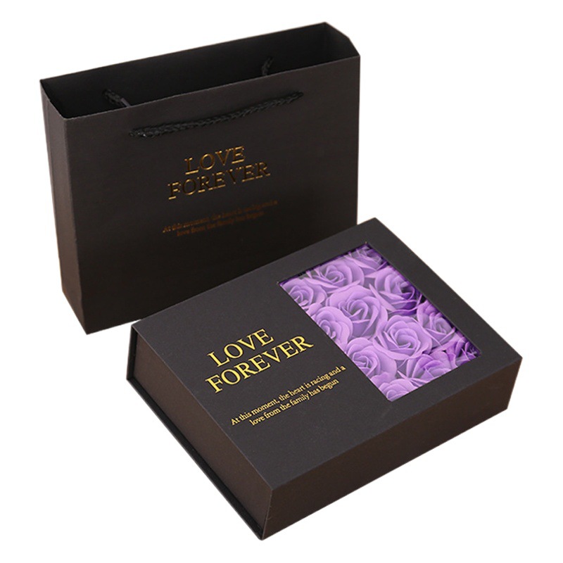 Picture of Flip-Top Soap Eternal Rose Lipstick Gift Box Creative Teacher's Day Gift Rectangular Ready-Made Packaging
