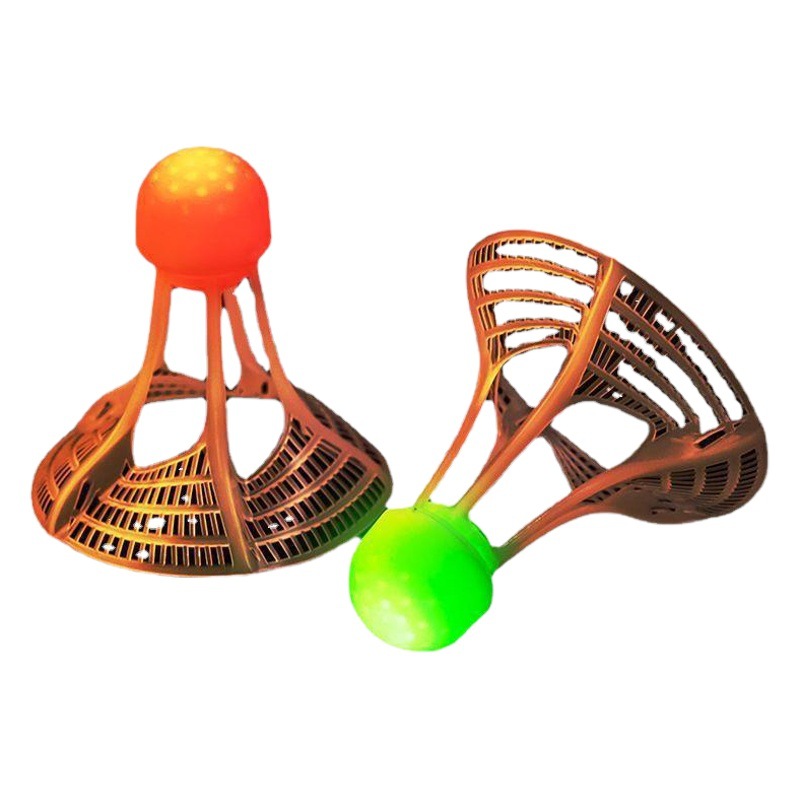 Luminous Luminous Badminton Ball Windproof Super-resistant and Unbreakable Outdoor Fluorescent Bright Plastic Nylon Ball with Lamp