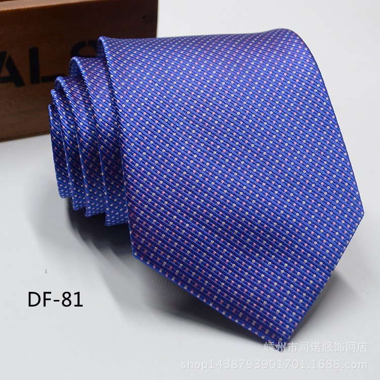 Picture of Tie business formal men's tie polyester yarn Arrow 8cm business tie