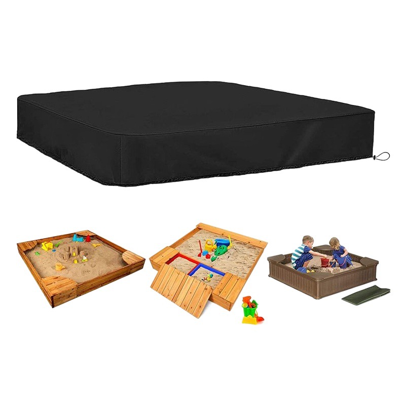 Manufacturer Wholesale Kidsren's Playground Sandpit Cover Waterproof and Dustproof Outdoor Sandbox Cover Anti-Fall Leaf Sandbox Protective Cover