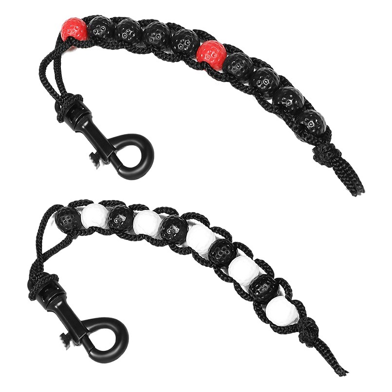 New Golf Scoring Bead Chain Game Portable Golf Scorer Golf Points Small Counter