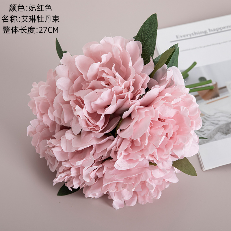 Picture of Manufacturer Recommends Erin Peony Wedding Holding Flowers Simulated Flowers Wholesale Home Decoration Craft Plants Mw11221