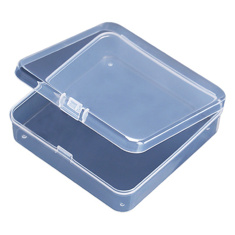 Plastic box square transparent box PP tool box A95 hardware small parts box components accessories box storage