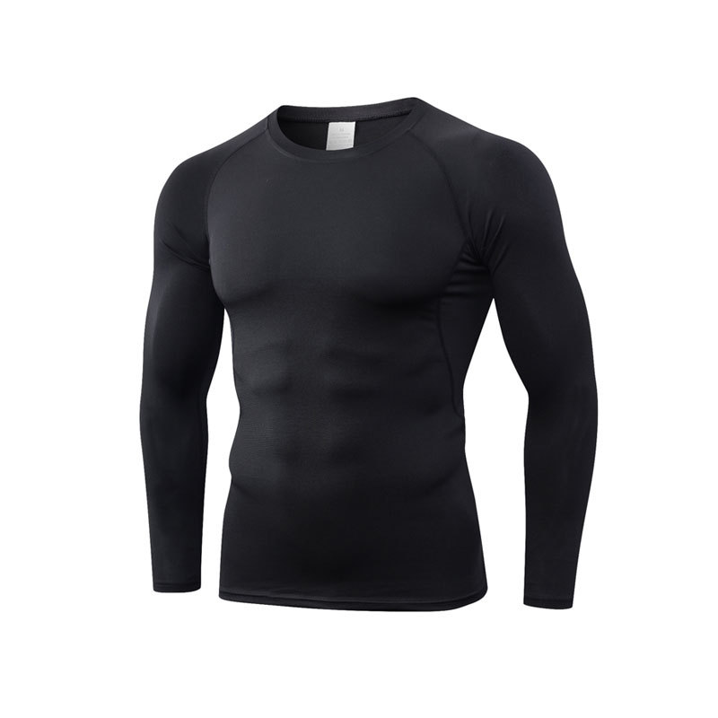 Picture of Men's Hot Selling Quick-Dry Sports Fitness Compression Long Sleeve Round Neck Breathable Men's Tight T-Shirt Top