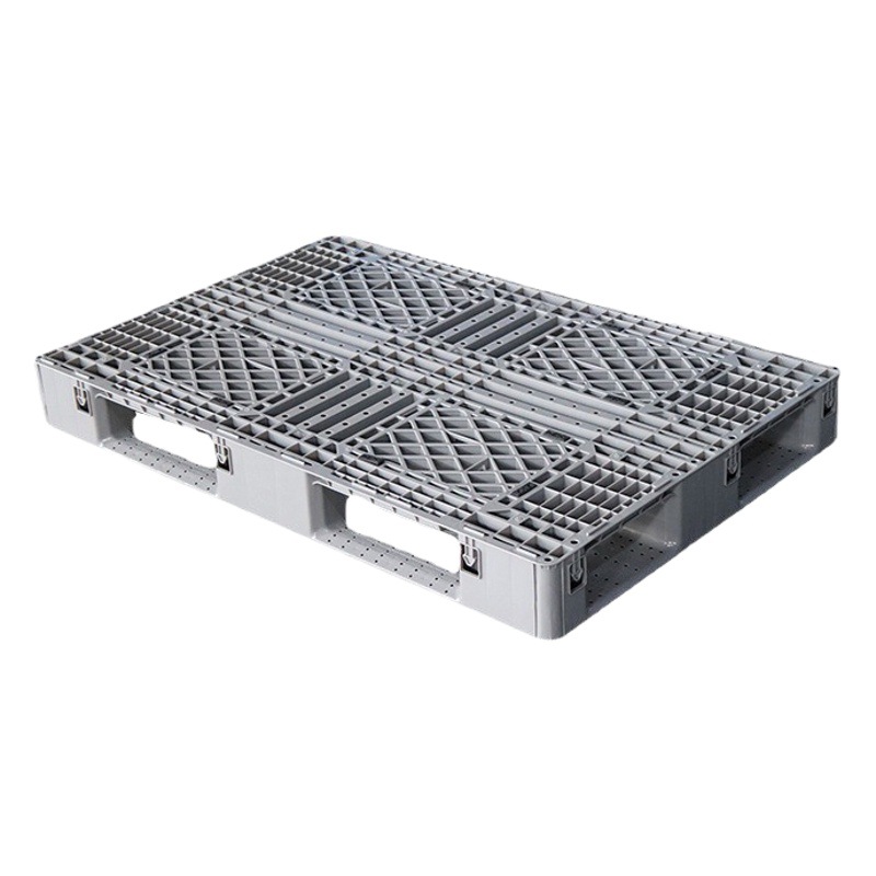 Factory wholesale EU plastic pallet gray field-shaped pallet 1208 pallet with Hook for Hubei auto parts factory