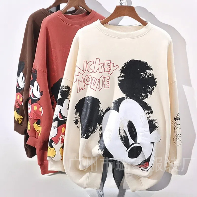 Korean Style Design Sense Niche Sweatshirt Women's Dongdaemun Autumn and Winter Explosions Loose Casual Hatless Thickened Coat Top