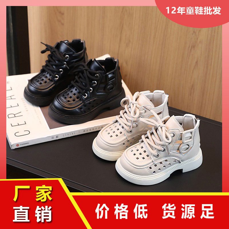 2025 Spring and Summer Explosions Children's British Style All-match Mid-barrel Sandals Girls' Western Style Sandals for Primary School Students