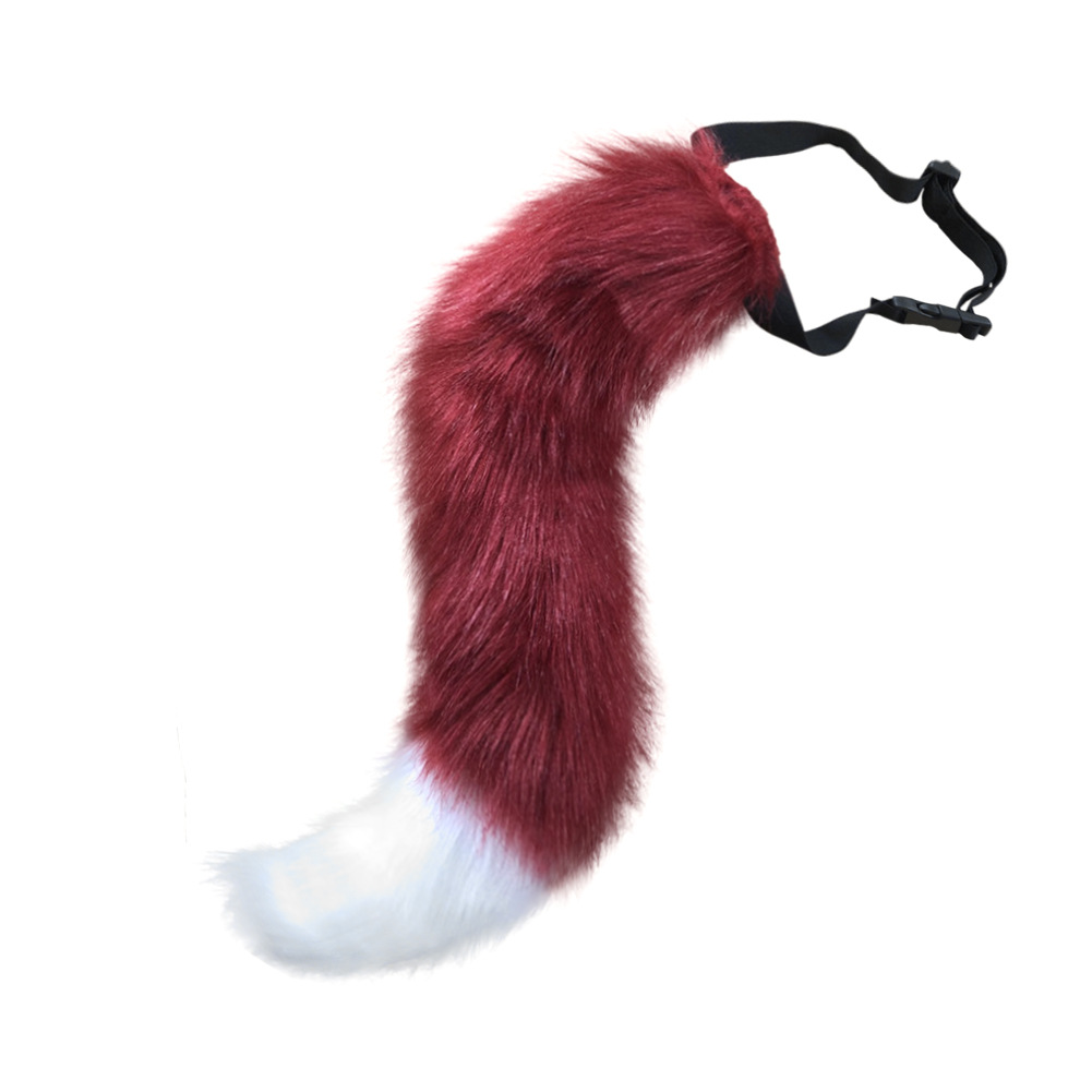 Picture of Halloween Amazon wish explosion simulation fox tail cosplay stuffed animal tail accessories can be concave shape