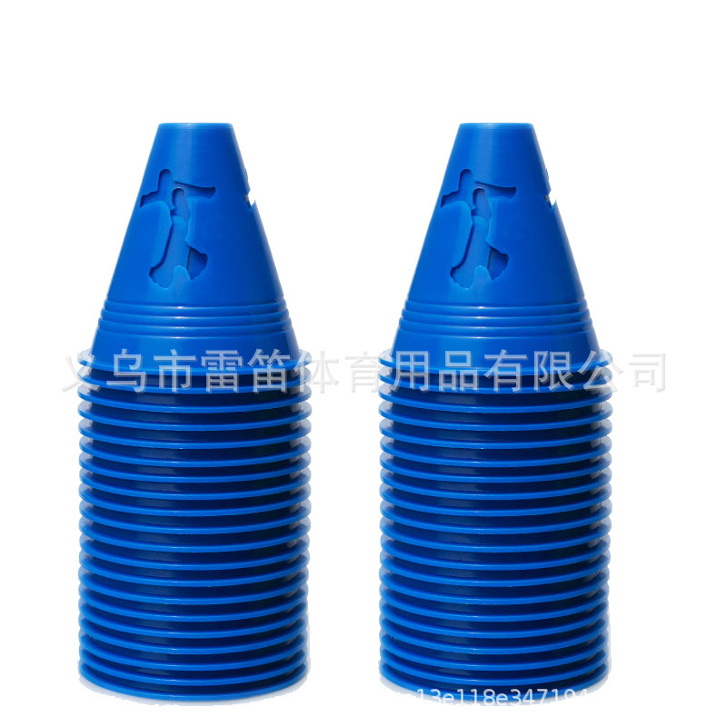 Picture of 8cm high flat flower humanoid pile roller slide pile logo bucket obstacle corner foot pile roller skates barricade wholesale