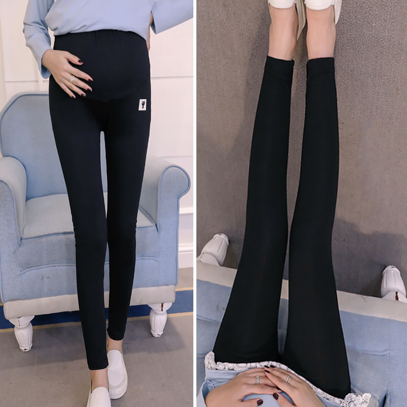 Picture of Spot Maternity Autumn Spring and Autumn Pants Trousers Kitten Leggings Autumn Korean Style Abdominal Pants Elastic Leggings