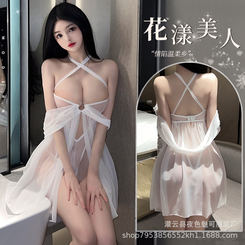 Love night sexy lingerie female flirting hot sexy sleeping clothes female bed temptation nightdress passion suit 2577