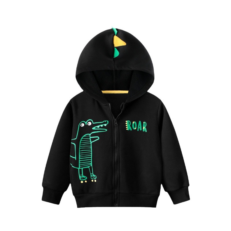 Picture of 27Kids children's jacket autumn and winter children's sweater zipper plus velvet sweater cross-border live supply baby boys' clothes