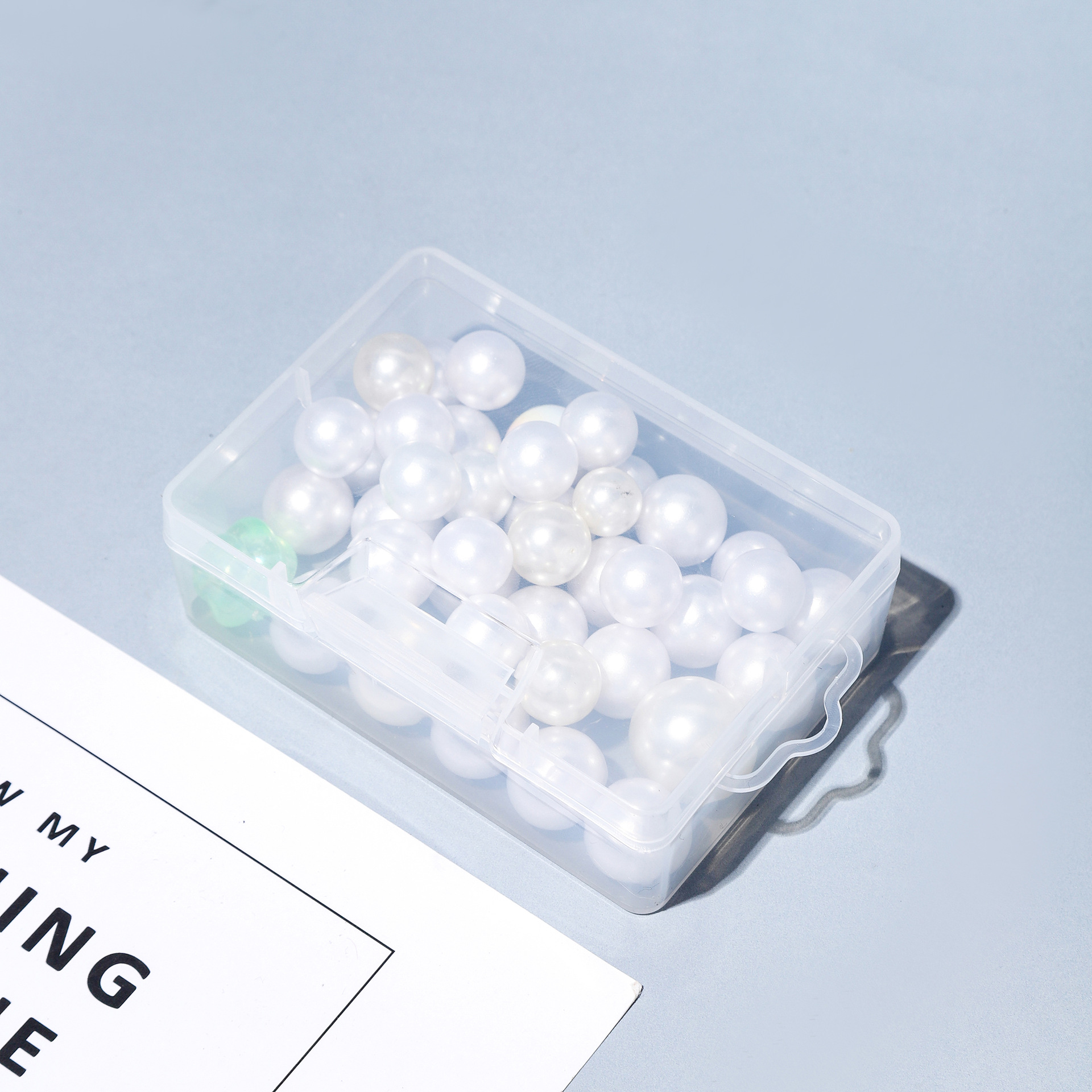 Plastic Box Rectangular Transparent Parts Packaging Box with Hanging Storage Box Thickened Transparent Plastic Box with Lid