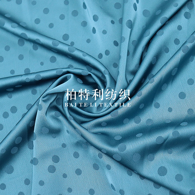 Spring and Autumn Imitation Acetate Jacquard Fabric Polka Dot Imitation Rayon Fabric Suit Suit Shirt Pants Dress Soft Drape