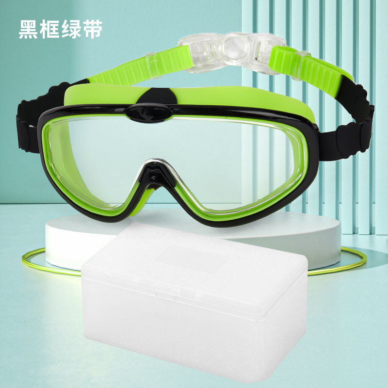 Picture of Children swimming goggles waterproof anti-fog cross-border new goggles HD large frame swimming glasses wholesale children swimming goggles