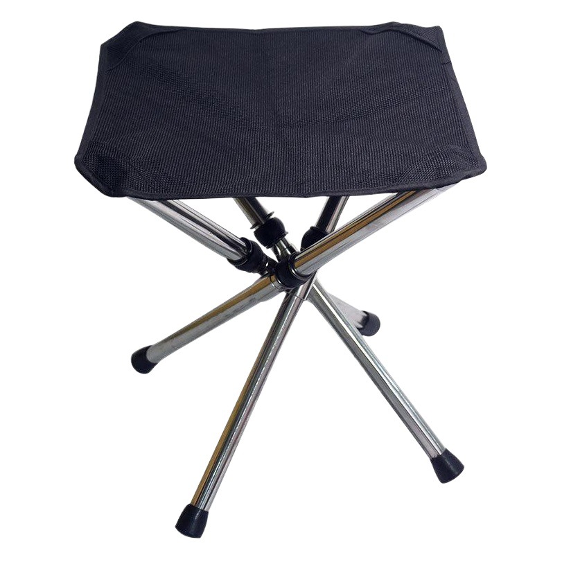 Picture of Factory wholesale outdoor retractable folding stool portable Mazar stool camping chair stainless steel folding fishing stool