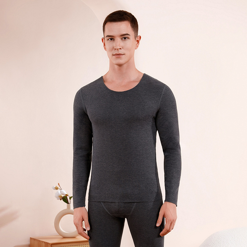 Picture of Cashmere silk thermal underwear women's suit winter bottoming velvet seamless heating autumn clothes long pants men's warm clothes