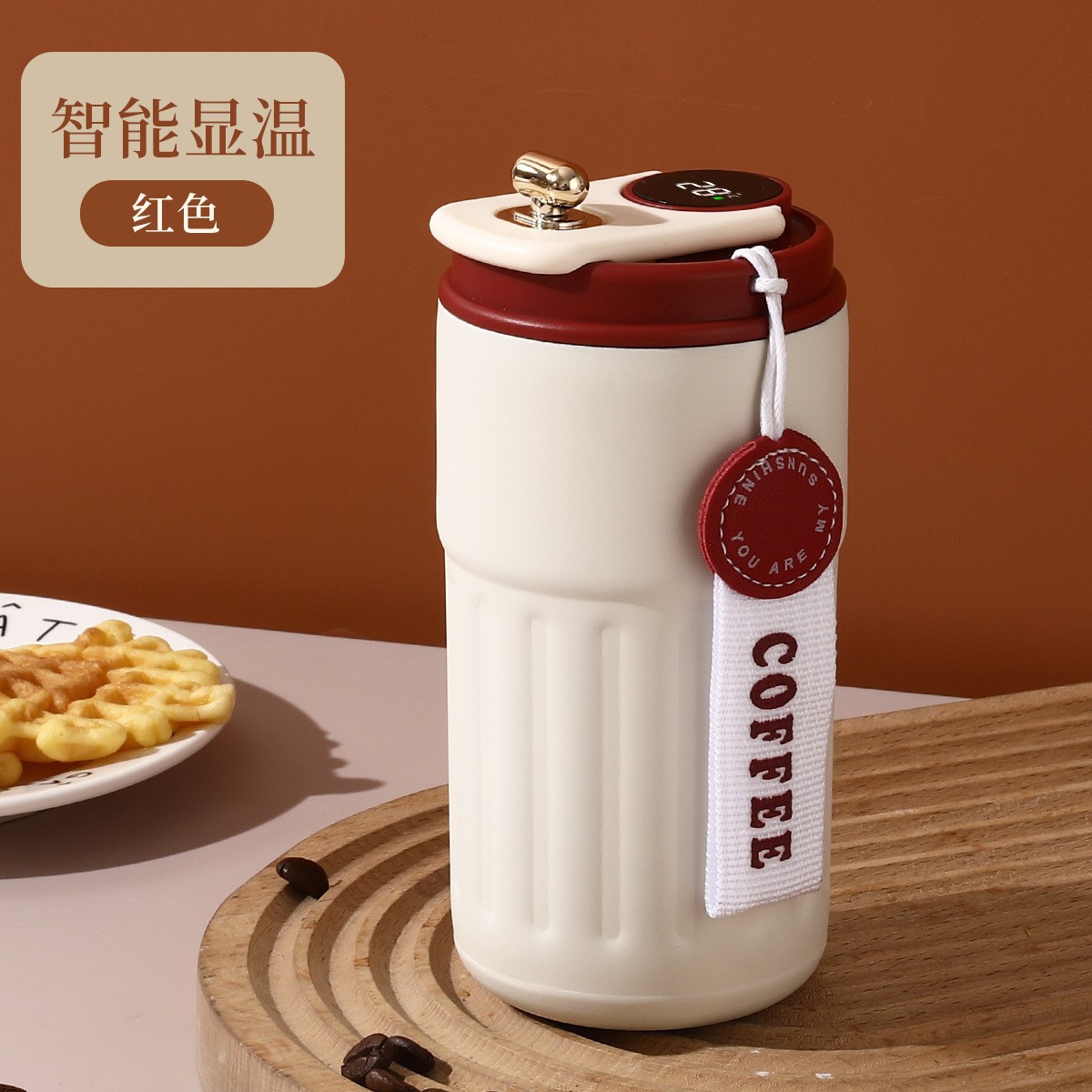 Picture of Intelligent Display Temperature Coffee Cup 316 Stainless Steel Car Vacuum Thermos Cup High Color Value Portable Water Cup for Male and Female Students