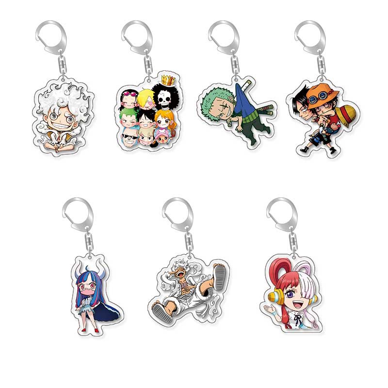 Picture of Cartoon hang one piece peripheral acrylic keychain pendant lufeiqiao barosolon esanzhi Sabo