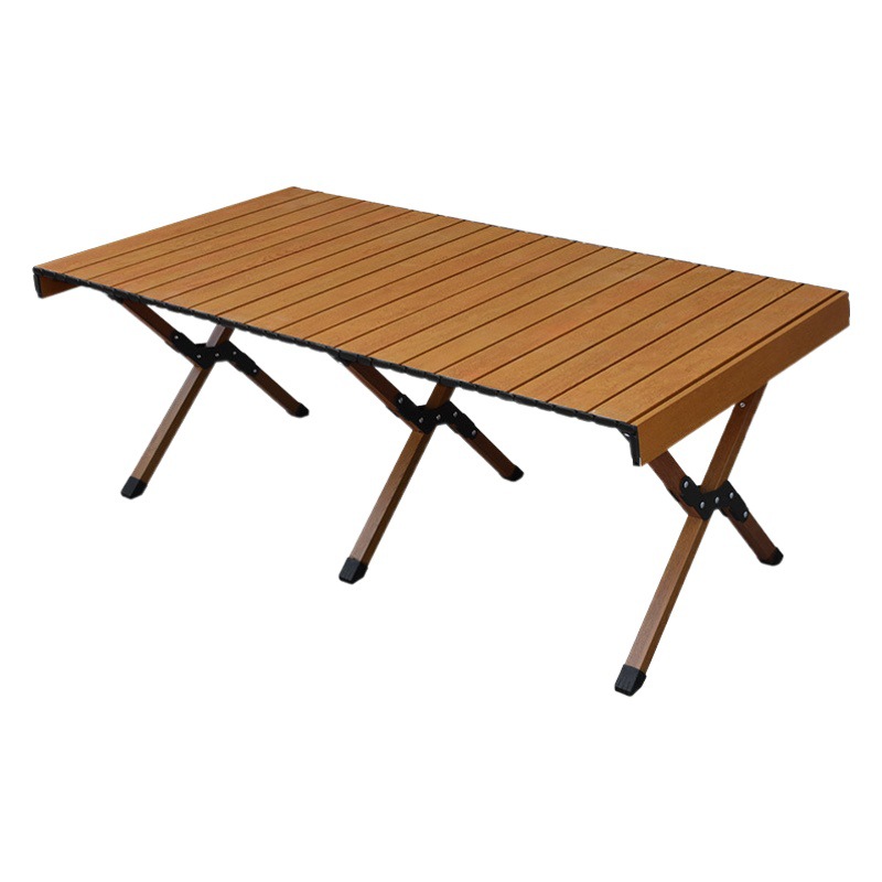 Thickened aluminum alloy outdoor folding table portable camping table and chair camping table picnic stall egg roll table wholesale