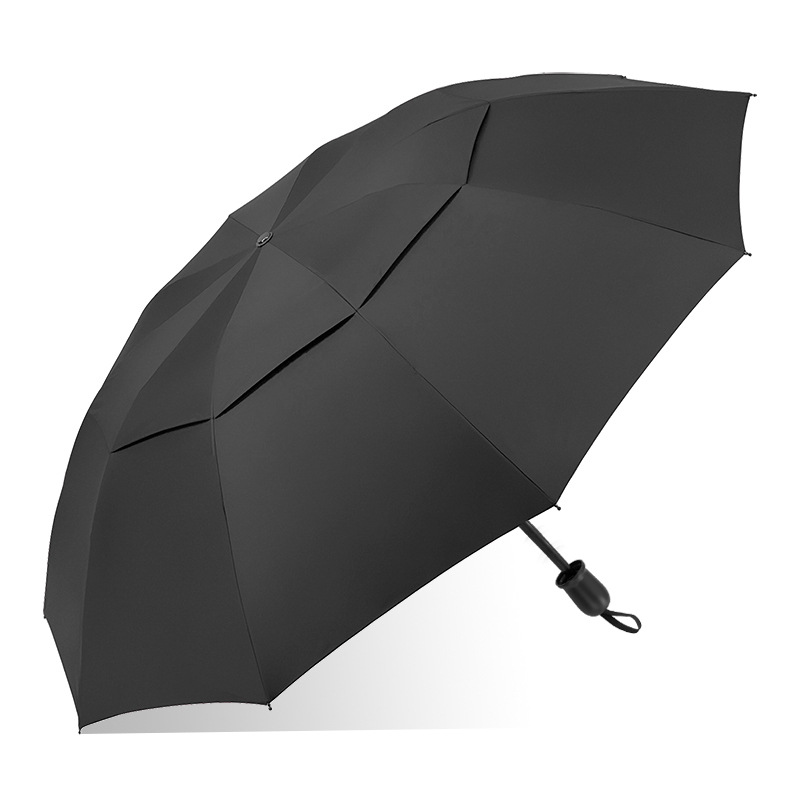 Picture of Umbrella Plus Size Three-Person Umbrella Double-Layer Windproof Vinyl Sunscreen Ten-Bone Foldableing Sunny and Rainy Dual-Use Printed Logo Sun Umbrella