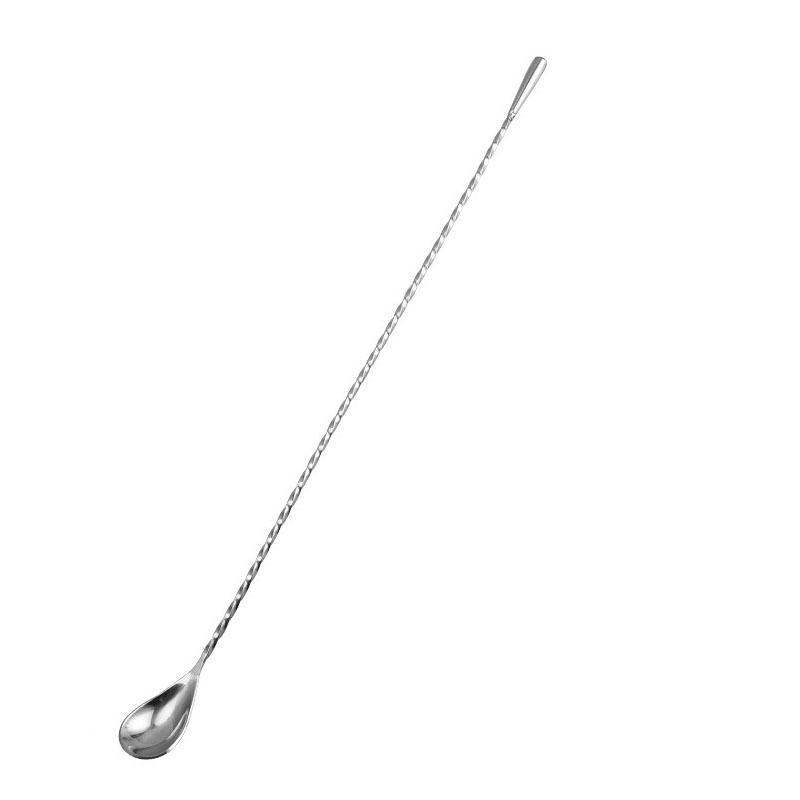 Picture of Tear Spoon Bar Spoon 304 Stainless Steel Drop Bar Spoon Thin Thread Bar Spoon Cocktail Mixing Spoon Bar Mixing Spoon Bar Mixing Spoon