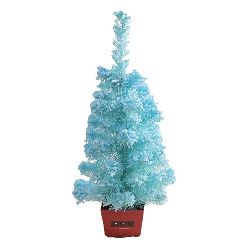Christmas 50CM blue flocking Christmas Tree Party party party Christmas Tree bare Tree