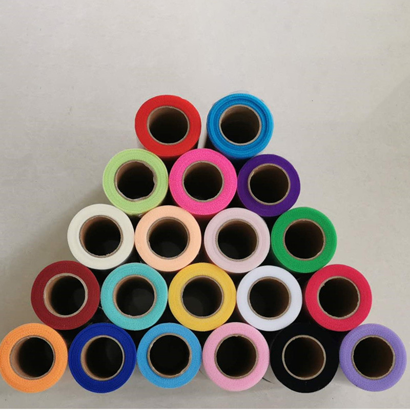 Picture of Wedding party decoration American mesh roll tutu skirt birthday table skirt tulle yarn wedding decoration 15cm * 25 yards