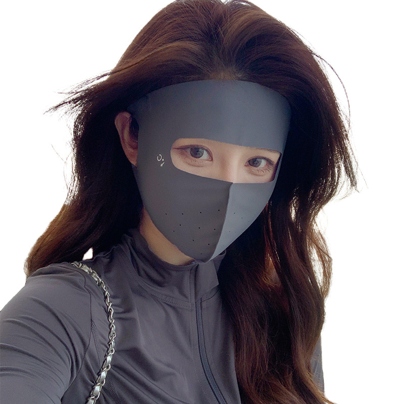 Picture of Mask sun protection female eye protection corner breathable summer sun protection UV protection outdoor sports seamless Ice Silk sun protection mask