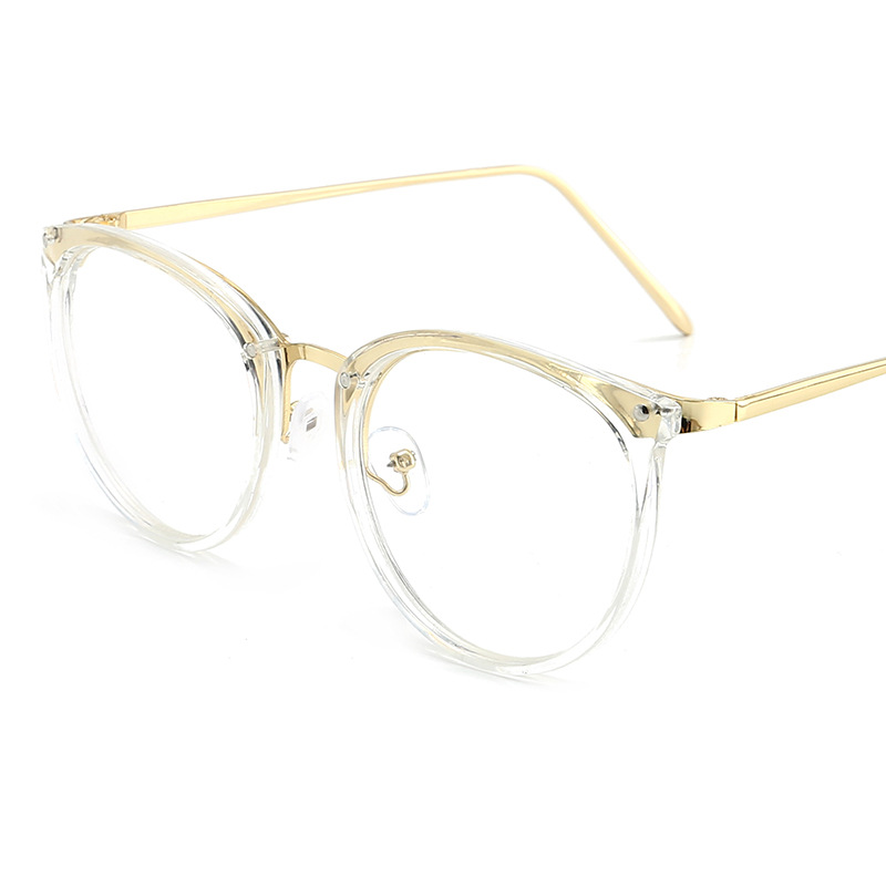 Picture of Cross-border new transparent retro glasses frame men and women can match myopia glasses frame student plain glasses 1097