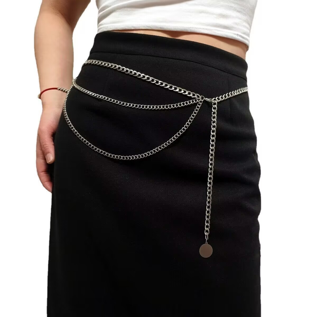 Europe and the United States cross-border jewelry retro metal waist chain women's multi-layer tassel sequins body chain accessories spot manufacturers wholesale