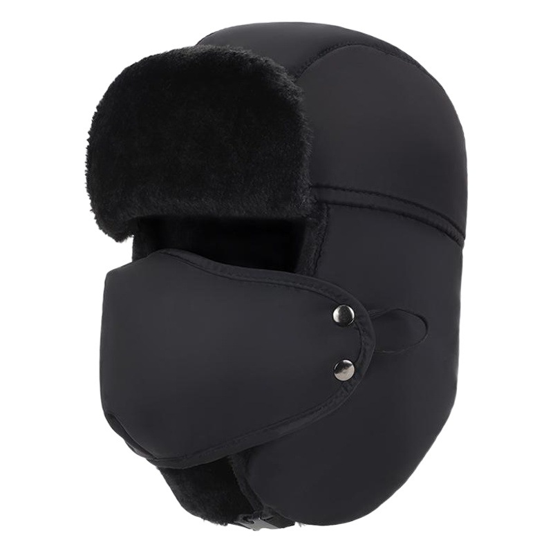 Hat Men's Winter Korean Style Outdoor Warm Cotton Hat Northeast Thickened Ear Protection Lei Feng Hat Women's Winter Cycling Windproof