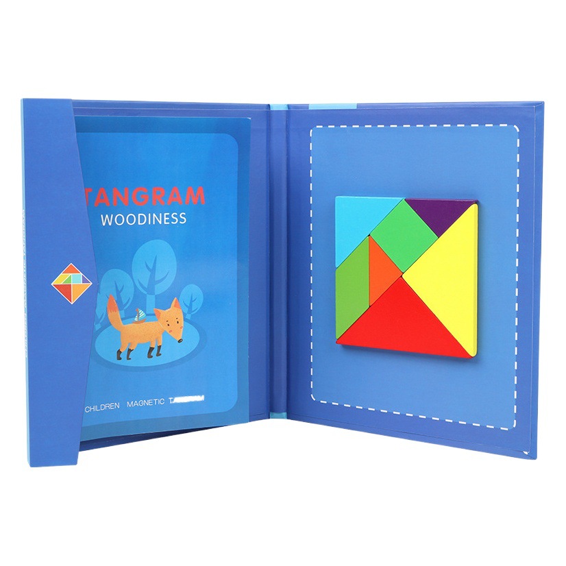 Picture of Magnetic jigsaw puzzle for children Primary School students first grade colorful puzzle wooden toys kindergarten early education puzzle