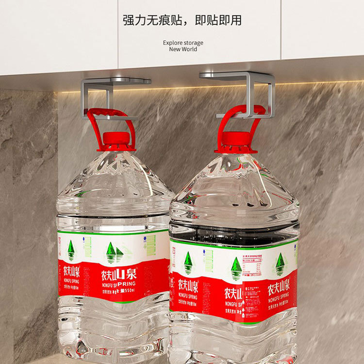 Picture of Basin Storage Rack under Cabinet Basin Rack Sponge Drain Rack Punch-Free Pot Lid Rack Stainless Steel Kitchen Sink Storage Rack