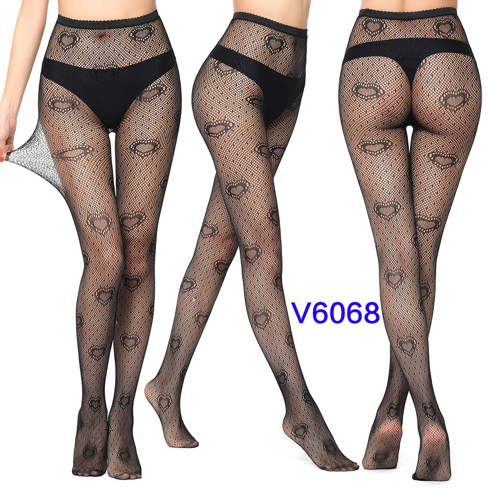 Picture of Internet Celebrating Halloween Nets Skull Spider Web Hollow Fishnet Stockings Pure White Silk Stockings Sexy Black Silk