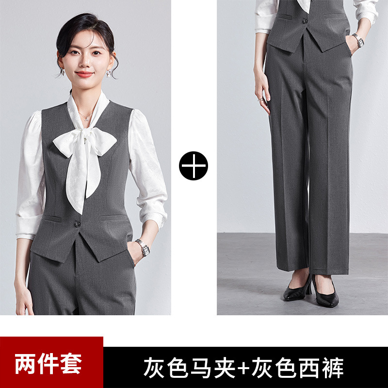 Picture of Women's waistcoat professional suit 2024 new 4S store hotel front desk reception tooling temperament waistcoat overalls women