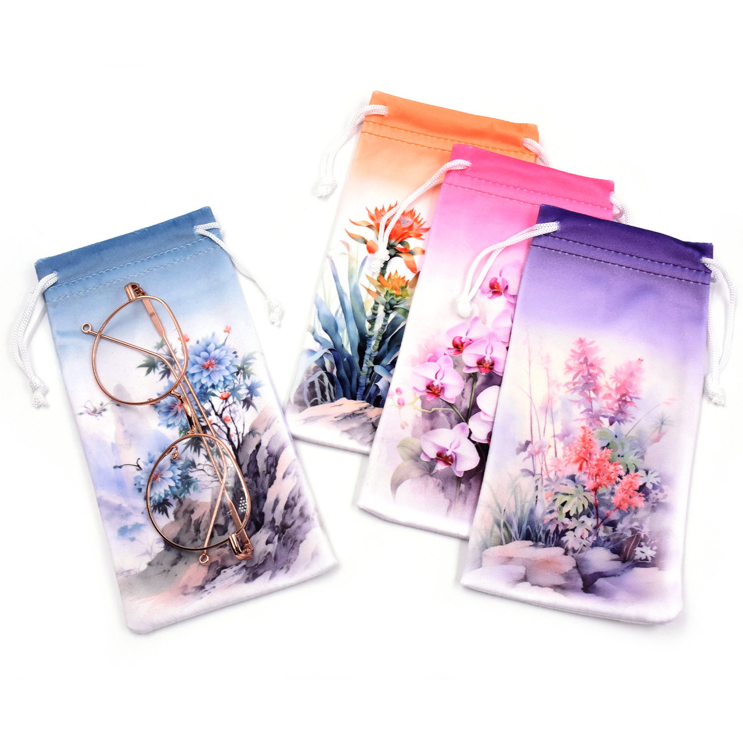 high quality velvet glasses bag velvet drawstring drawstring pocket jewelry storage gift bag