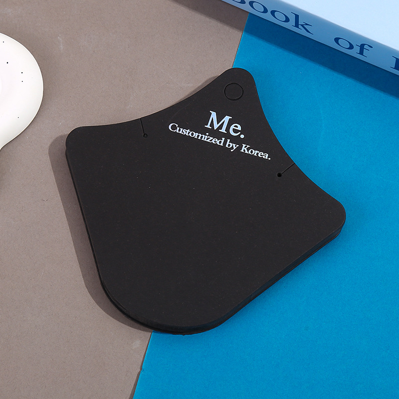 Korean version of earrings cardboard black necklace cardboard Me hanging board jewelry display card popular jewelry packaging card wholesale