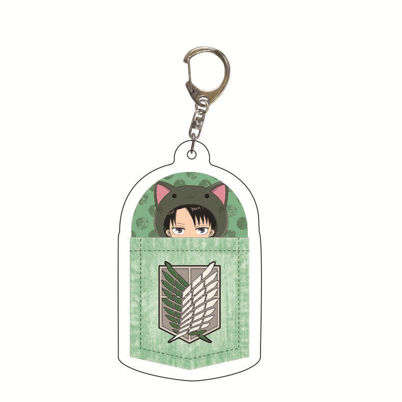 Picture of Star anime peripheral acrylic keychain pendant wholesale attack giant creative jewelry gift