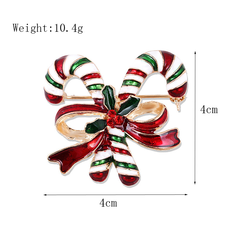 Picture of Lanhao European and American New Fashion Christmas Brooch Christmas Tree Shoes Elk Wreath Snowflake Bell Pin Women