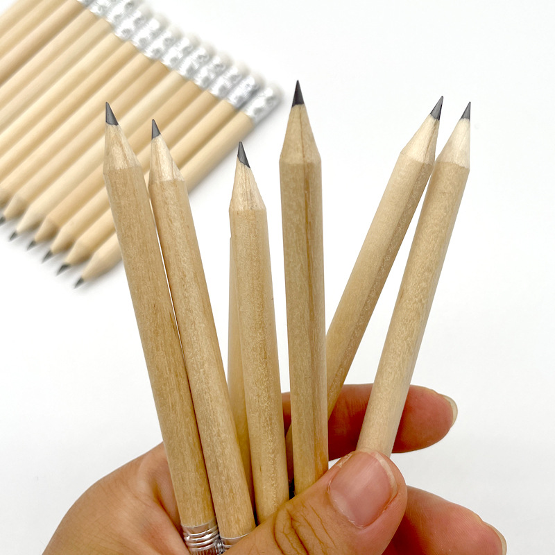 Picture of Log Short Pencil 10mm Golf Short Pencil Student Hb Short Pencil Lottery Amazon