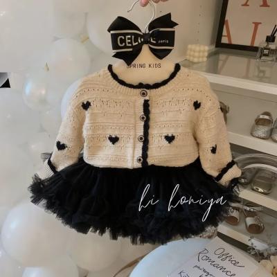 Picture of Girls' knitted cardigan Spring and Autumn 2023 new western style sweater coat outer wear thin girls' children's clothing