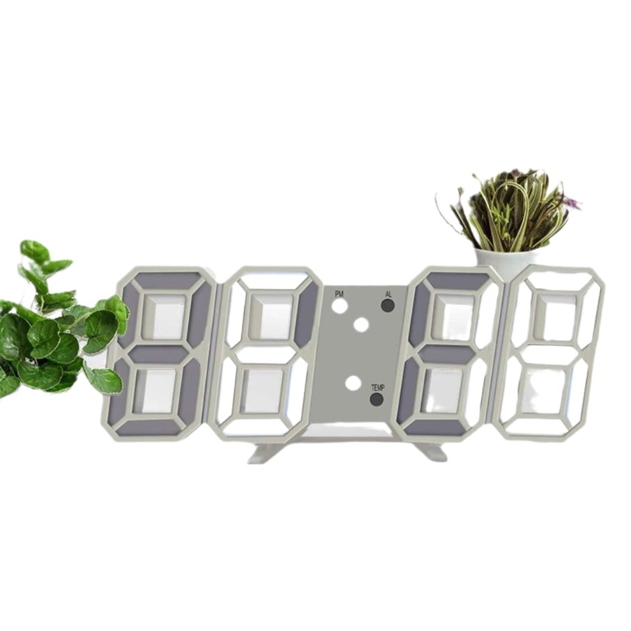 3D Digital Alarm Clock Home Desktop Clock Wall Hanging Living Room High-End Creative Led Wall Hanging Digital Clock Wall Watch