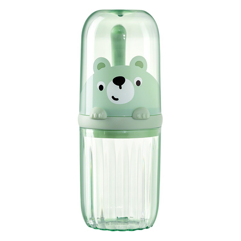 Travel mouthwash Cup cute bear cute water Cup children's Cup portable storage box travel toothbrush cup suit