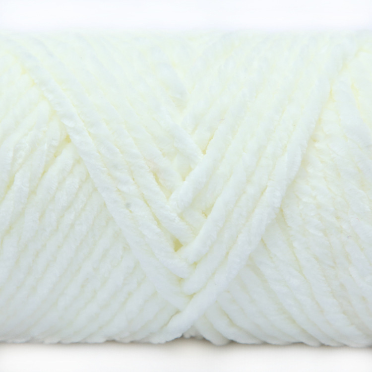 Picture of 3 Strands of Chenille Velvet Yarn for Crocheting Shoes, Thick Yarn for Autumn and Winter DIY Handmade Knitting, Scarf Yarn, Pure Handmade Knitting