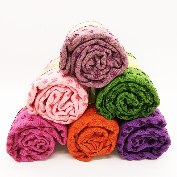 Picture of Microfiber Non-slip Granular Yoga Pavement Towel Yoga Blanket Sweat Towel Yoga Mat Sweat-absorbent Breathable Yoga Pavement Towel