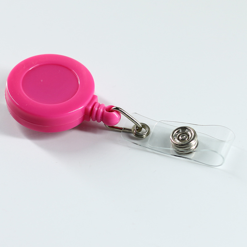 Picture of Cross-Border Retractable Plastic Badge Holder with Retractable Buckle, Id Card Holder with Lanyard, Easy-To-Use Work Badge, Multifunctional