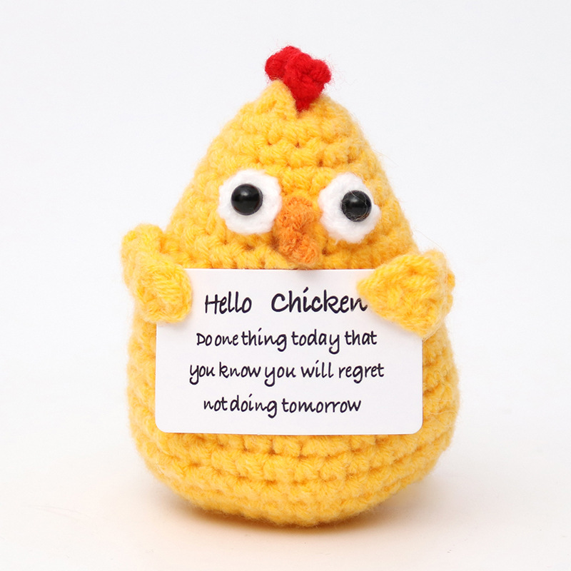 Picture of Cross-Border Hot-Selling Wool Crochet Positive Energy Potato Knitted Wool Cucumber Positive Energy Wool Crocheted Doll Finished Product